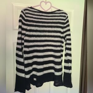 Ralph Lauren Black and White Striped Sweater